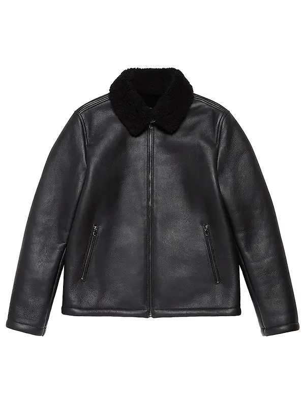 Oliver Sweeney Men's Follakilla Double Faced Shearling Jacket - Black Image 1