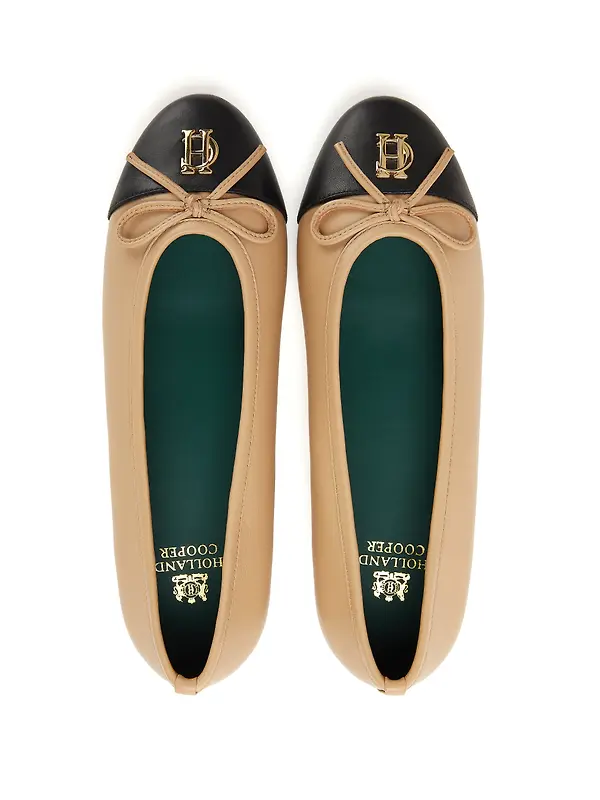 Holland Cooper Women's Ballet Shoes - Nude Black Image 8