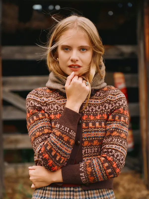 Joules Women's Rodeo Cardigan - Chocolate Brown Image 2