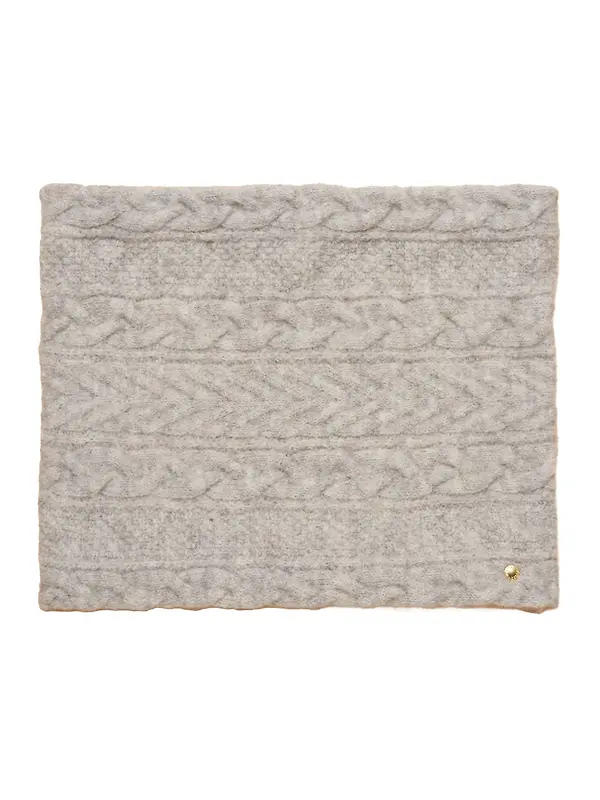Joules Women's Cable Cosy Lined Snood - Grey Image 1
