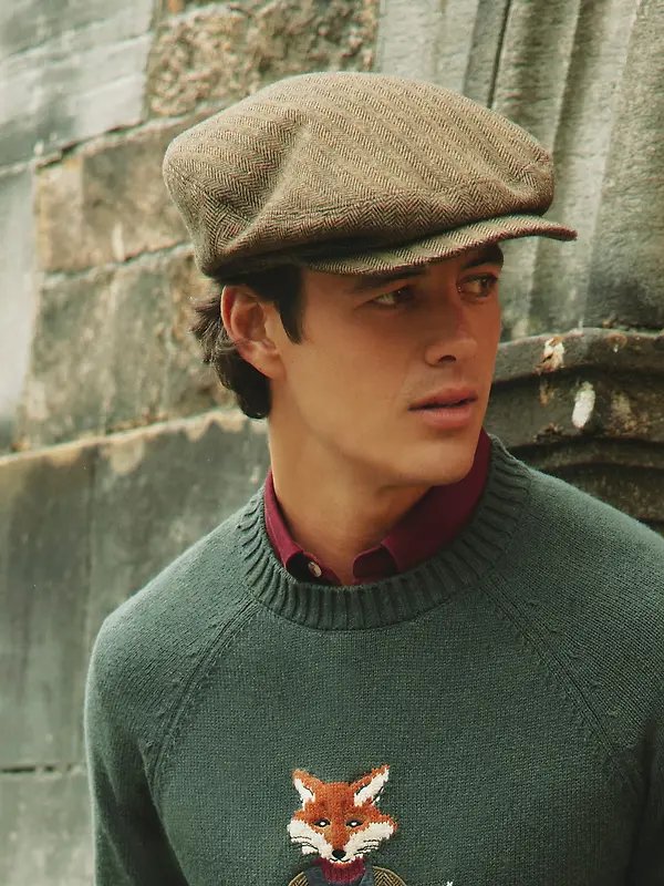 Joules Men's Ashby Flat Cap - Brown Image 6