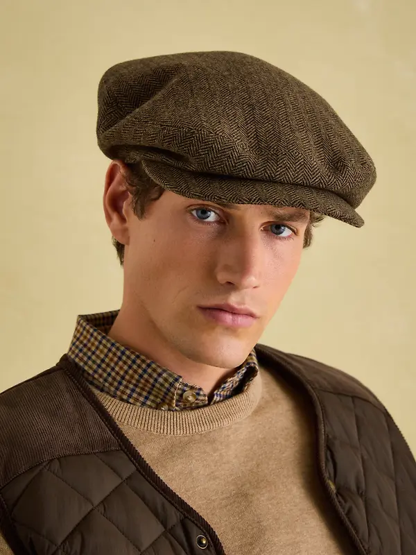 Joules Men's Ashby Flat Cap - Brown Image 5