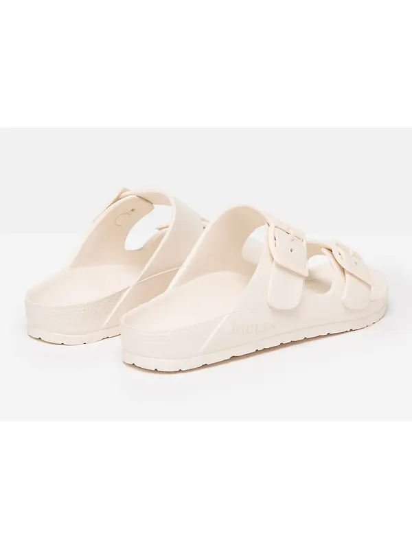 Joules Women's Sunseeker Rubber Sliders - White Image 2