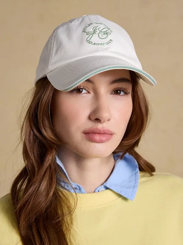 Joules Women's Daley Baseball Cap - White Image 2