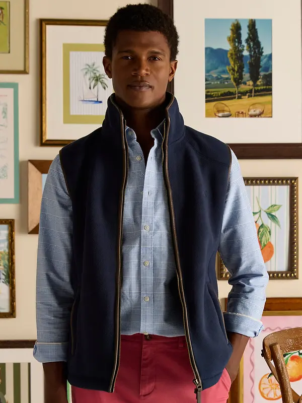 Joules Men's Heritage Fleece Gilet - Navy Image 12