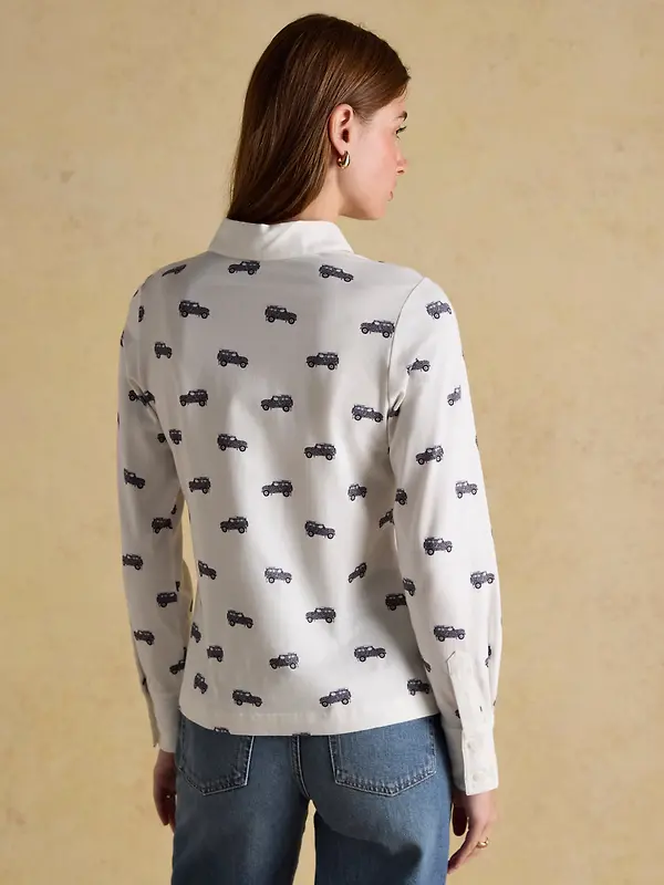 Joules Women's Eleanor Tomlinson Jersey Shirt - Cream 4X4 Image 3