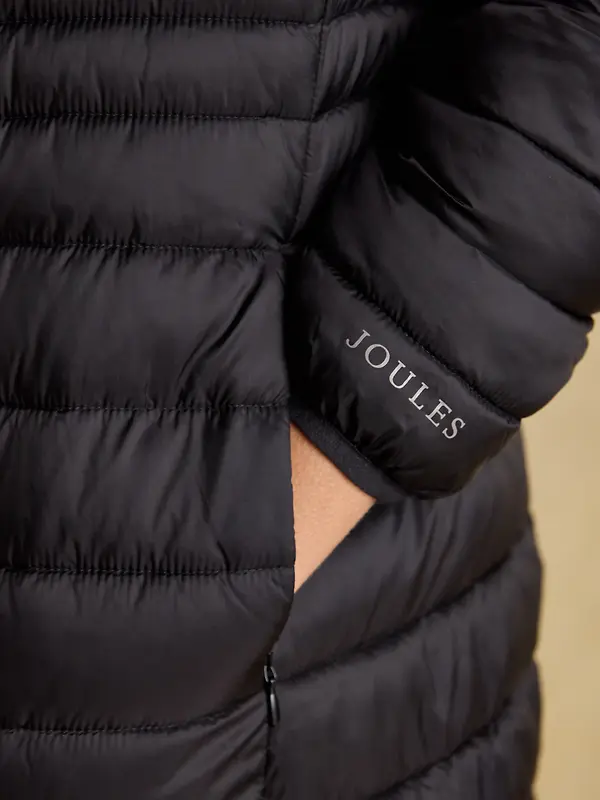 Joules Women's Kenley Long Showerproof Padded Coat - Black Image 7