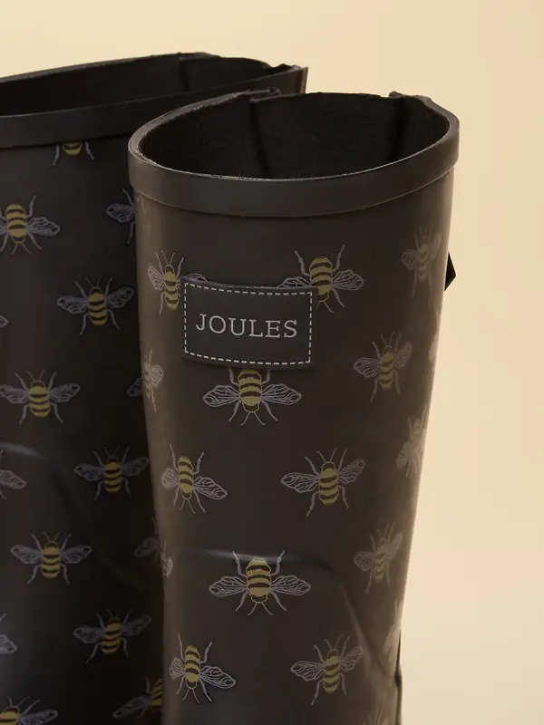 Joules Women's Wistow Adjustable Wellies - Black Bee Image 5
