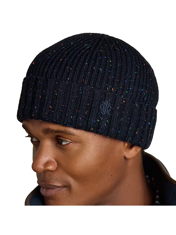 Joules Men's Hammond Beanie Hat - Navy Image 1