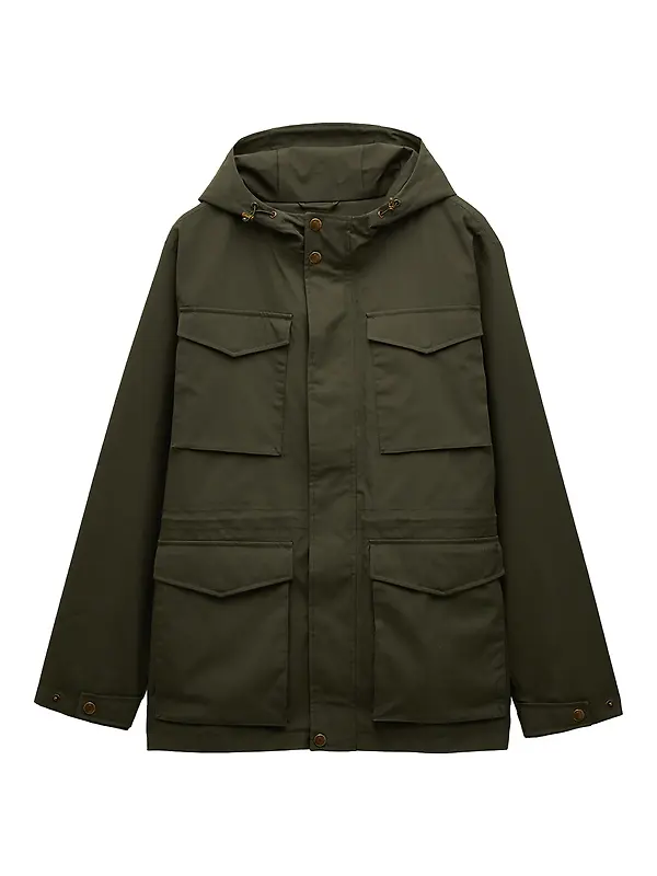 Joules Men's Portman Lightweight Waterproof Coat - Green Image 1