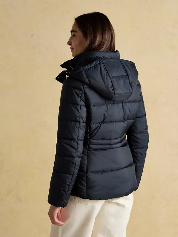 Joules Women's Hadlow Short Showerproof Padded Coat - Navy Image 3