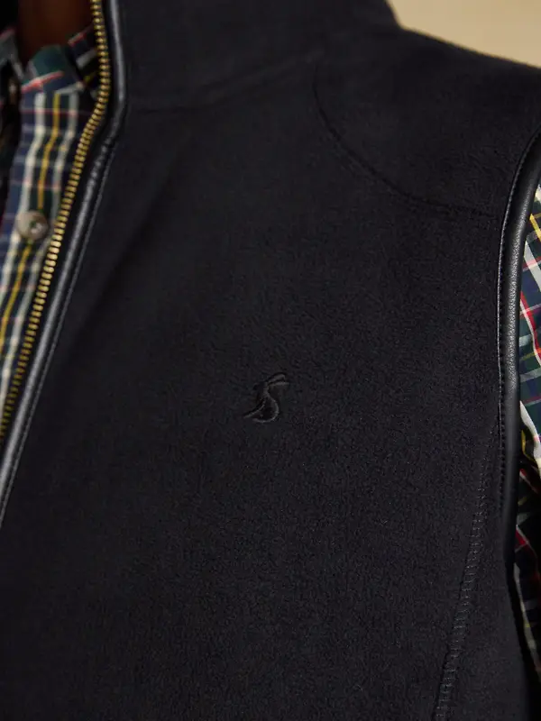 Joules Men's Heritage Fleece Gilet - Black Image 7