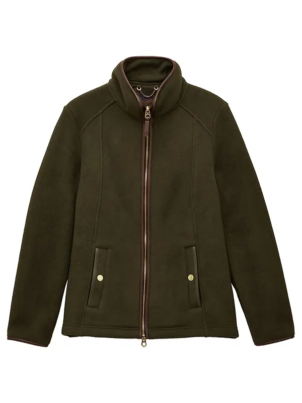 Joules Women's Heritage Full Zip Fleece - Green Image 1