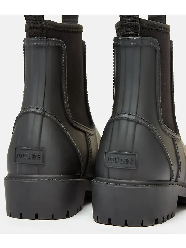 Joules Women's Oakfield Short Neoprene-Lined Wellies - Black Image 5