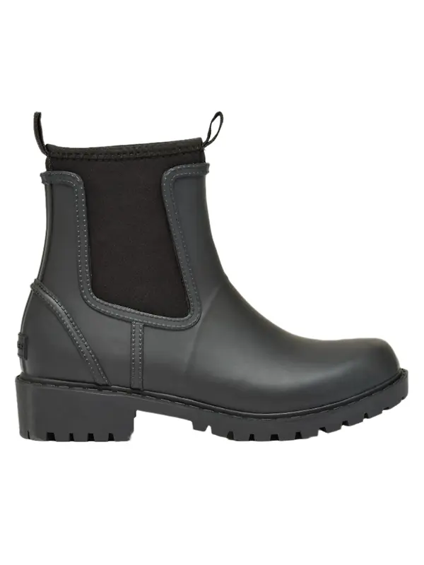 Joules Women's Oakfield Short Neoprene-Lined Wellies - Black Image 1