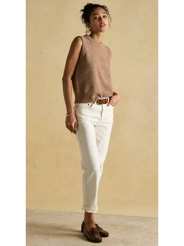 Joules Women's Holly Knitted Vest - Tan Brown Image 4