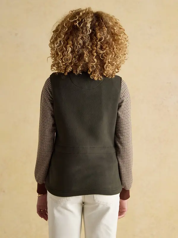 Joules Women's Heritage Fleece Gilet - Khaki Image 3
