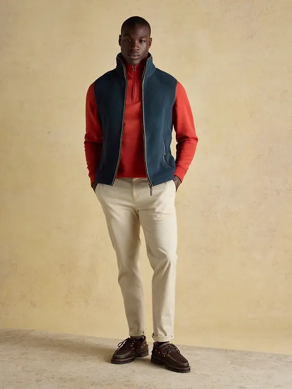 Joules Men's Heritage Fleece Gilet - Navy Image 4