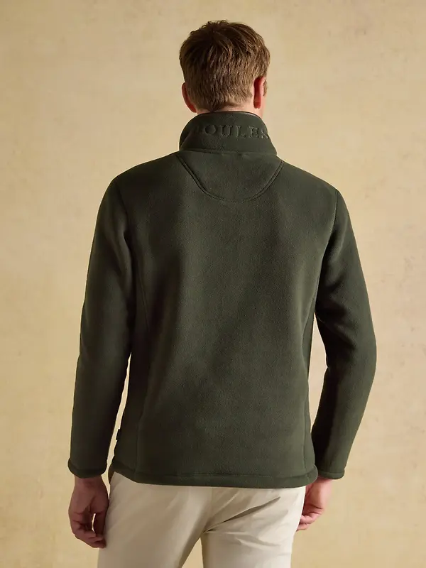 Joules Men's Heritage Quarter Zip Fleece - Dark Green Image 3