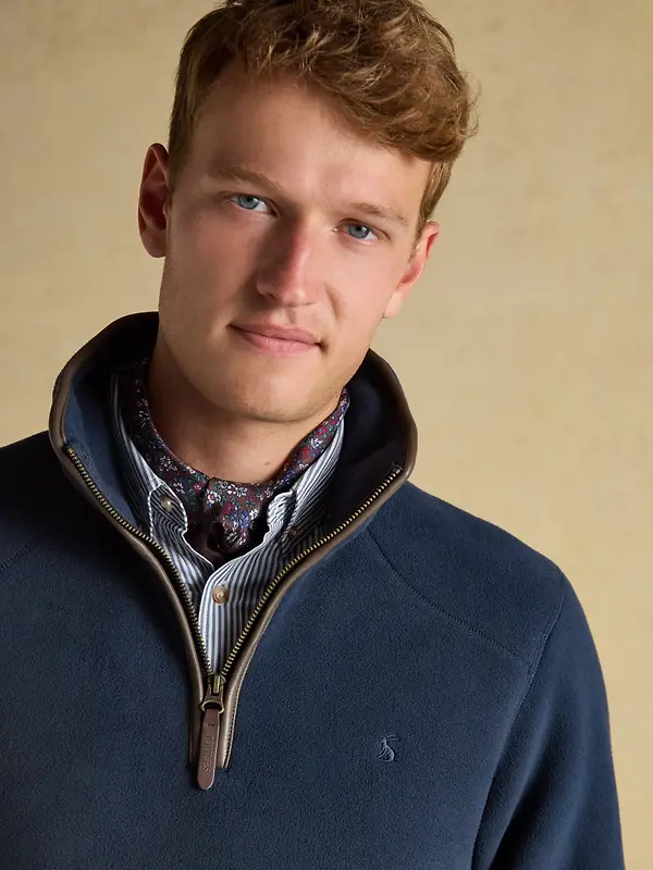Joules Men's Heritage Quarter Zip Fleece - Navy Image 4