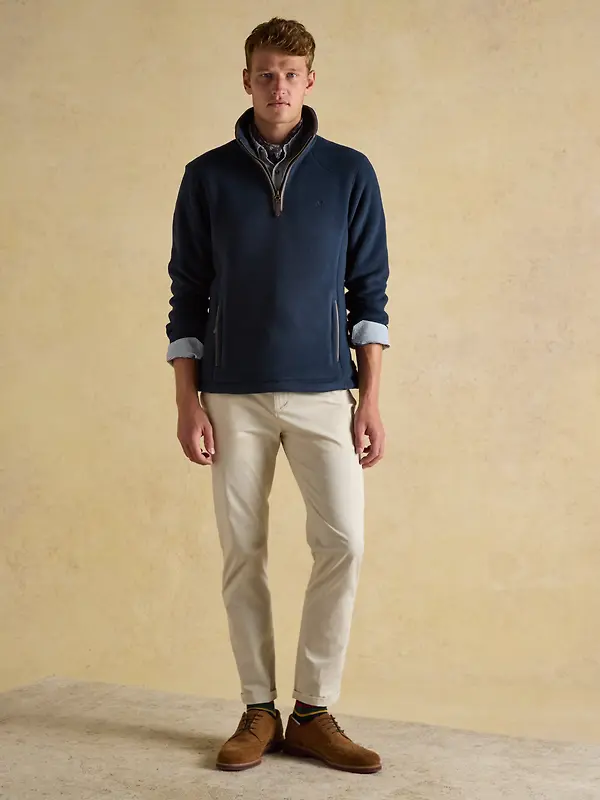 Joules Men's Heritage Quarter Zip Fleece - Navy Image 6