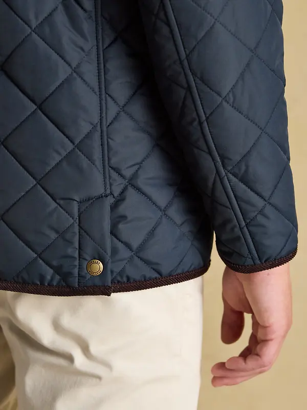 Joules Men's Maynard Diamond Quilted Jacket - Navy Image 8