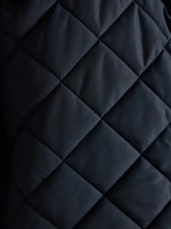 Joules Men's Maynard Diamond Quilted Jacket - Navy Image 9