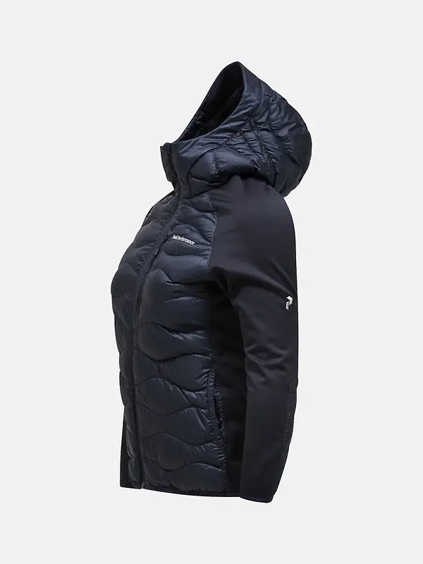 Peak Performance Women's Helium Hybrid Down Hooded Jacket - Black Image 8