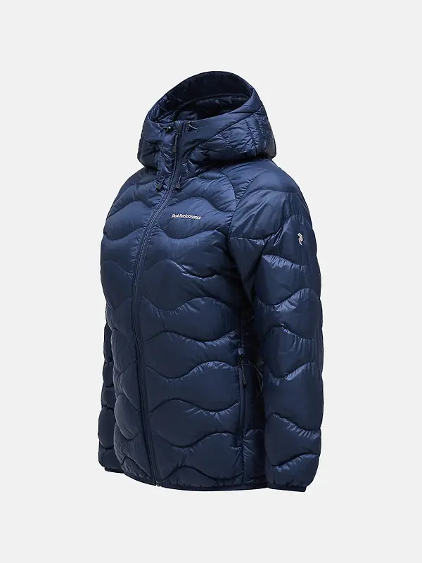 Peak Performance Women's Helium Down Hooded Jacket - Blue Shadow Image 5