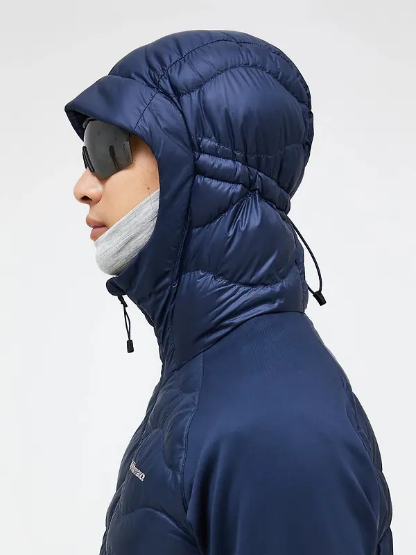 Peak Performance Men's Helium Down Hybrid Hooded Jacket - Blue Shadow Image 4
