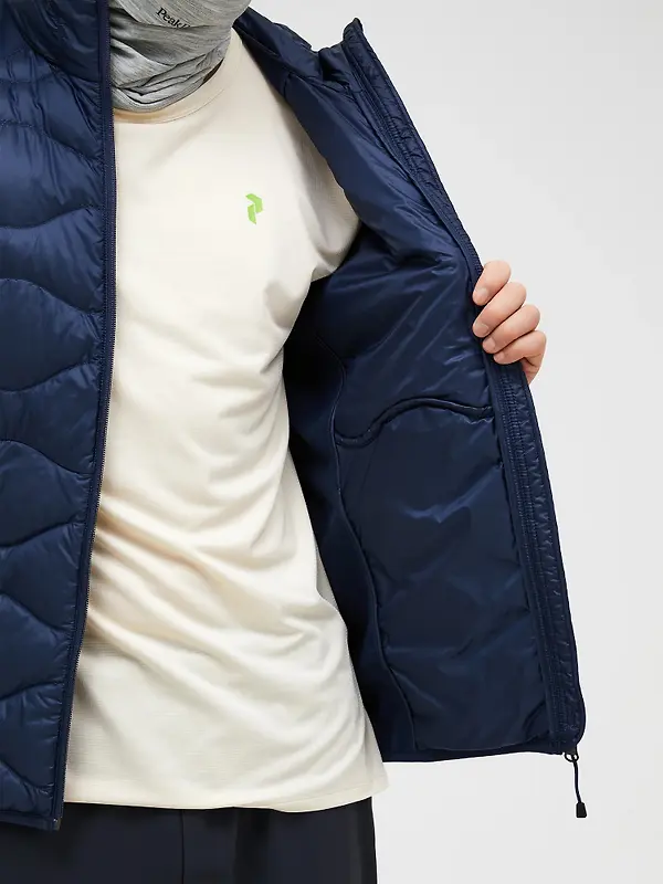 Peak Performance Men's Helium Down Hybrid Hooded Jacket - Blue Shadow Image 6