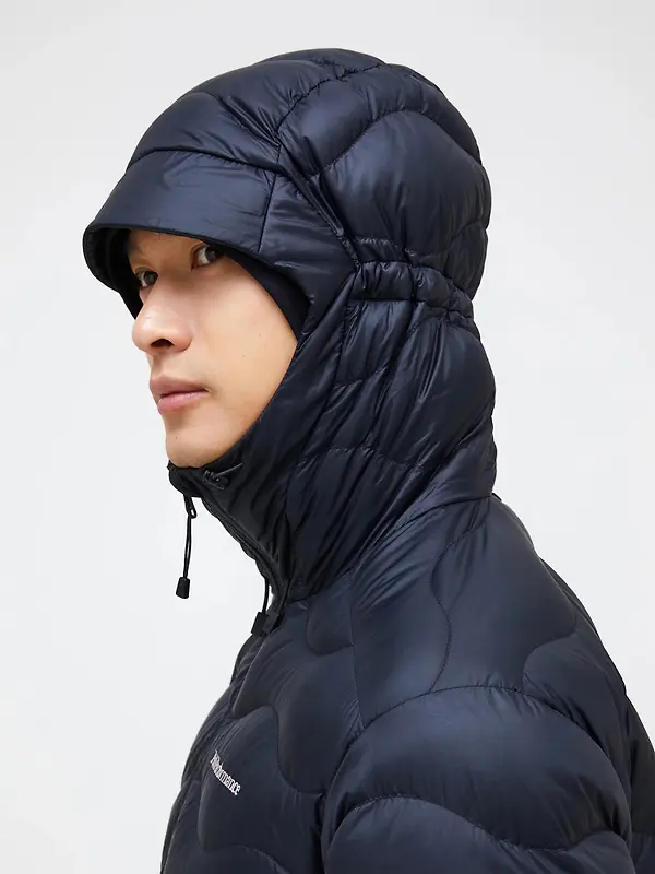 Peak Performance Men's Helium Down Hooded Jacket - Black Image 4