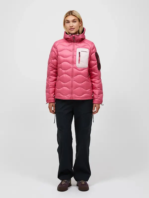 Peak Performance Women's Helium Utility Down Hooded Jacket - Mountain Blush/Frosted Blossom Image 3