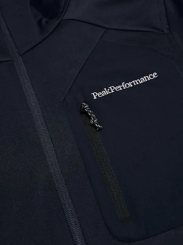 Peak Performance Women's Utility Light Zip Hoodie - Black/Black Image 7