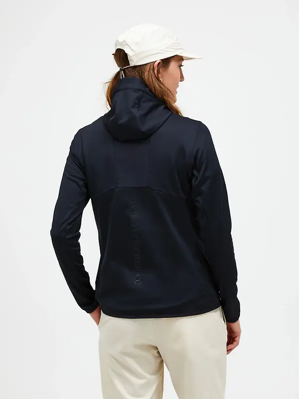 Peak Performance Women's Utility Light Zip Hoodie - Black/Black Image 4