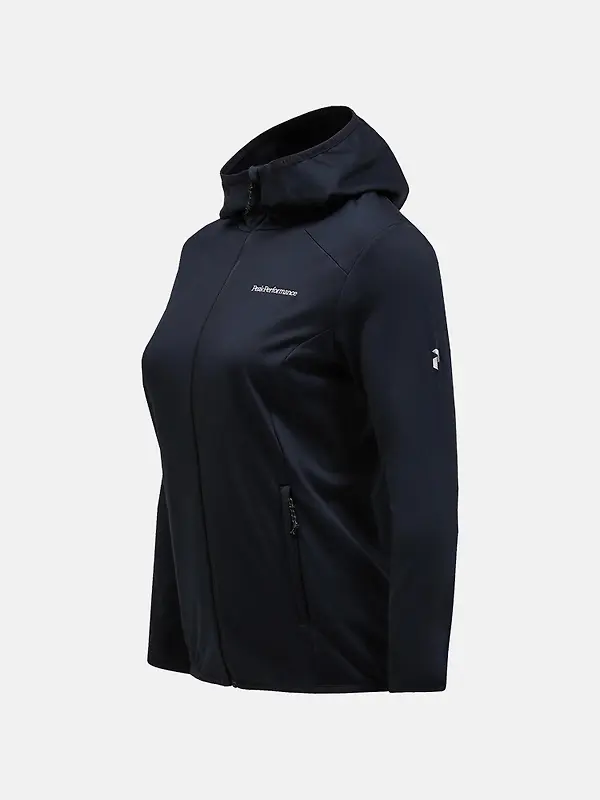 Peak Performance Women's Light Zip Hoodie - Black Image 5