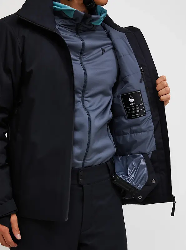 Peak Performance Men's Maroon HIPE® 2L Insulated Shell Jacket - Black Image 6