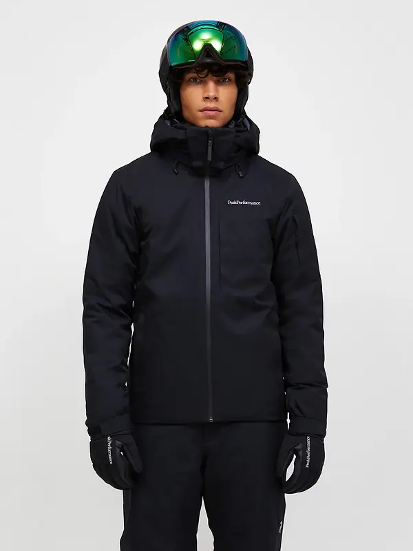 Peak Performance Men's Maroon HIPE® 2L Insulated Shell Jacket - Black Image 2