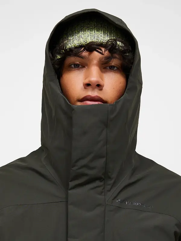 Peak Performance Men's Treeline HIPE® 2L Insulated Shell Parka - Olive Extreme Image 6