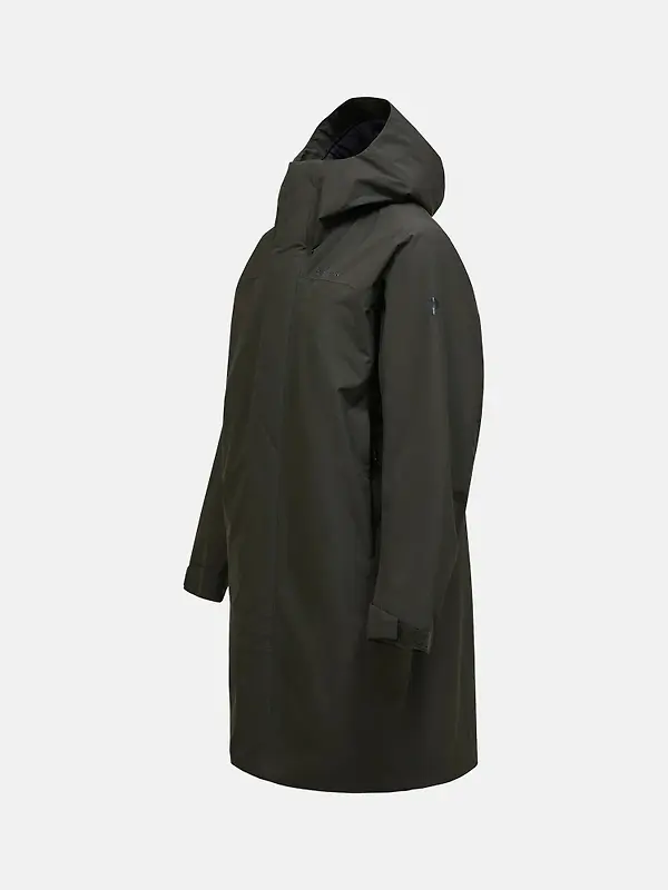 Peak Performance Men's Treeline HIPE® 2L Insulated Shell Parka - Olive Extreme Image 8