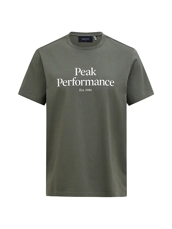 Peak Performance Men's Original Tee - Pine Needle/ Off White Image 1