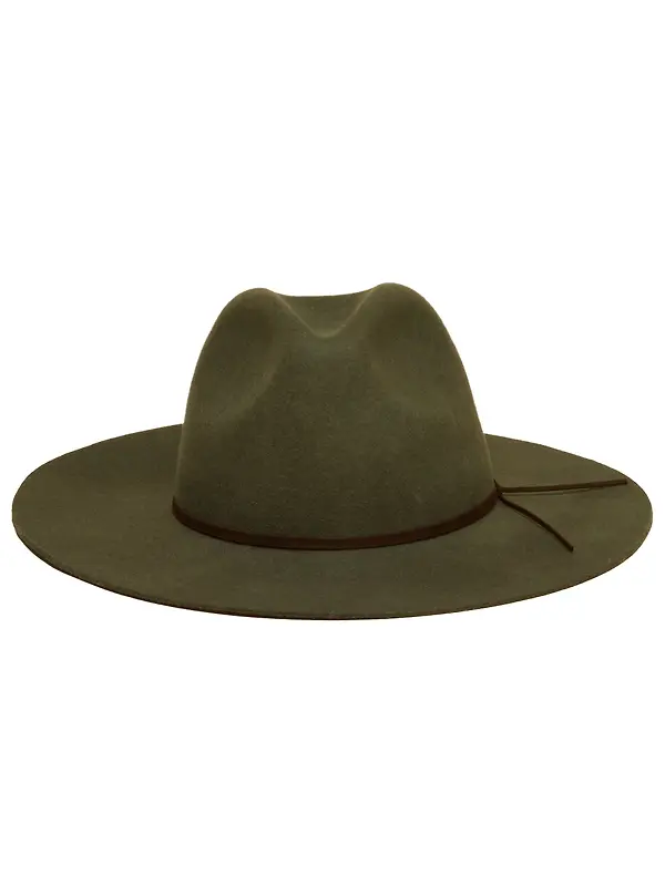 Joules Women's Grove Wool Fedora Hat - Khaki Green Image 1