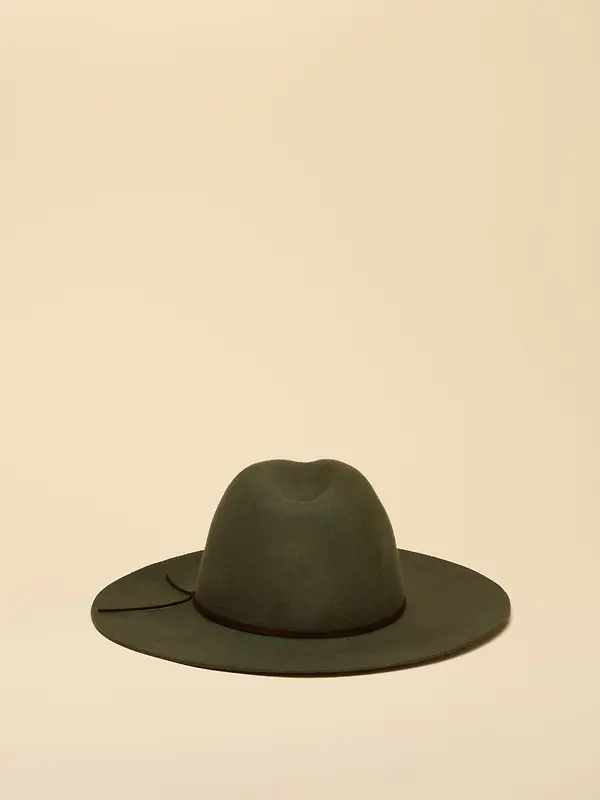 Joules Women's Grove Wool Fedora Hat - Khaki Green Image 5