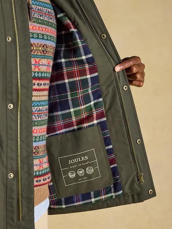 Joules Men's Fraser Field Coat - Green Image 7