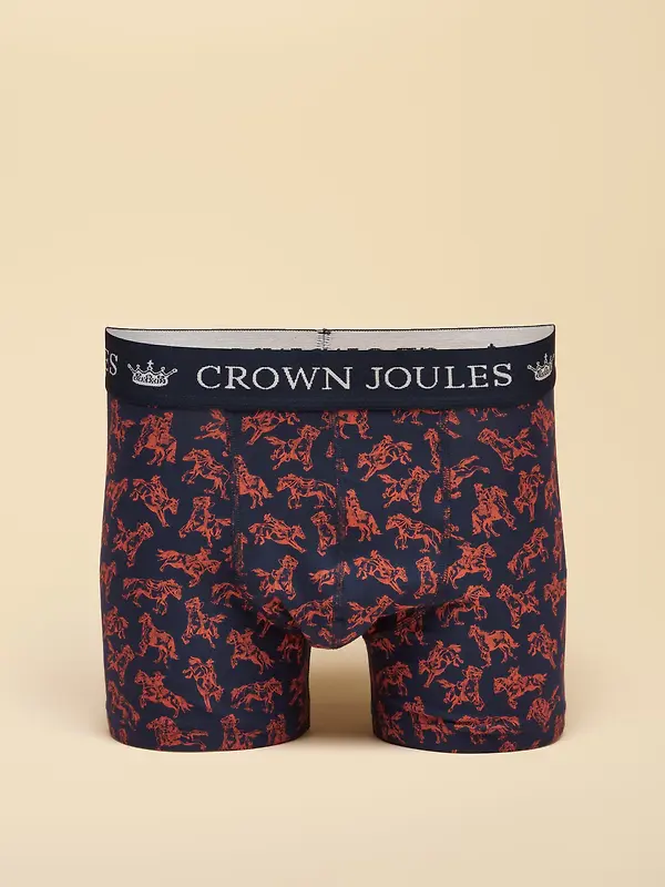 Joules Men's Not My First Rodeo Cotton Jersey Boxer Shorts 2 Pack - Navy/Grey Image 3