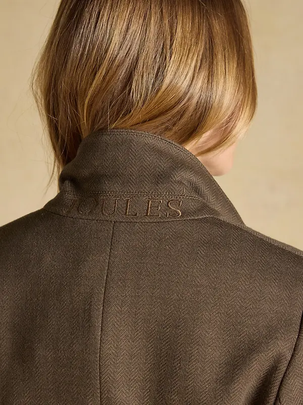 Joules Women's Albury Badged Jersey Blazer - Chocolate Brown Image 10