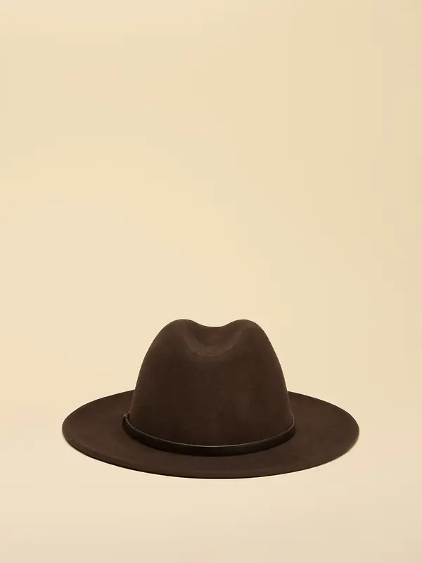 Joules Women's Wool Fedora Hat - Chocolate Brown Image 6