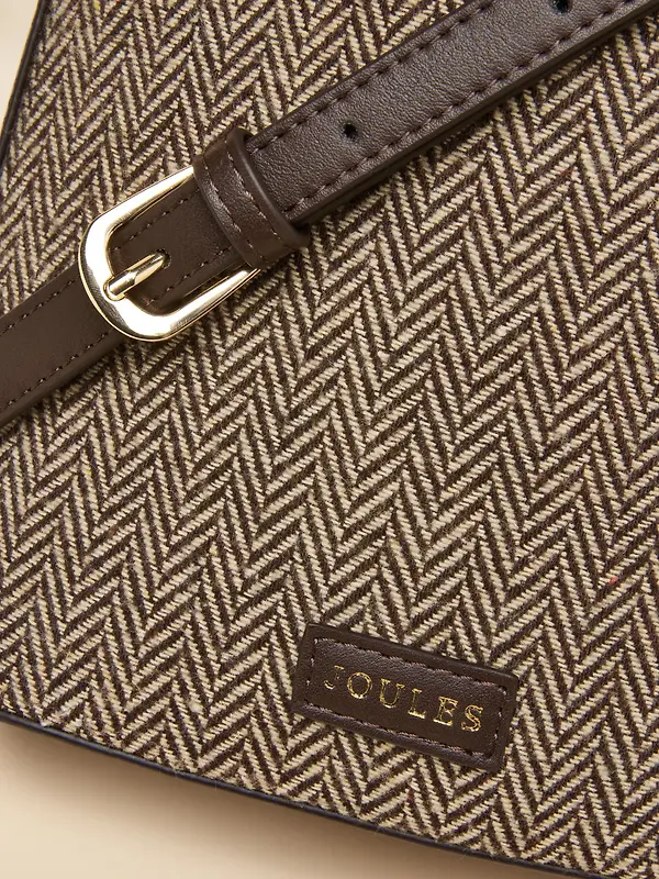 Joules Women's Bucket Bag - Neutral Herringbone Image 8