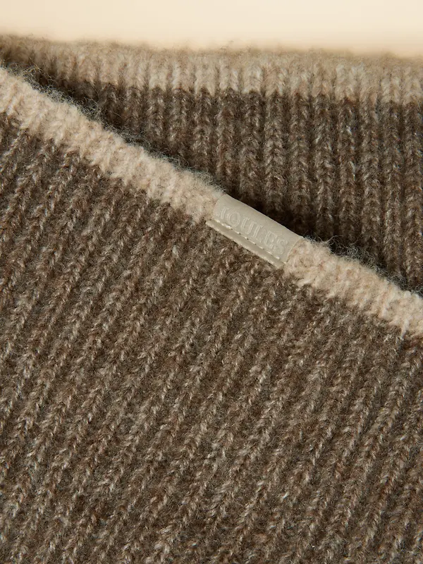Joules Women's Knitted Drawstring Hood - Mocha Brown Image 6