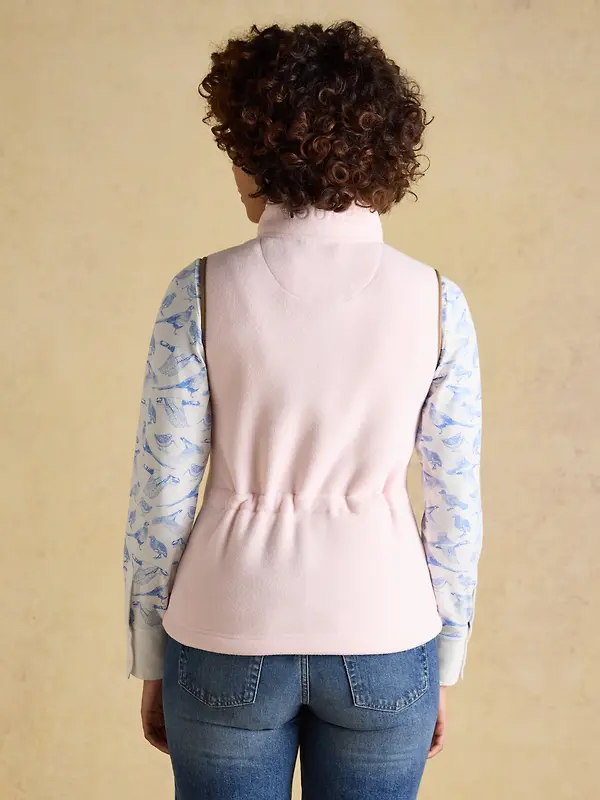 Joules Women's Heritage Regular Fleece Gilet - Light Pink Image 3